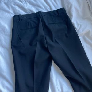 ann taylor straight leg dress pants black